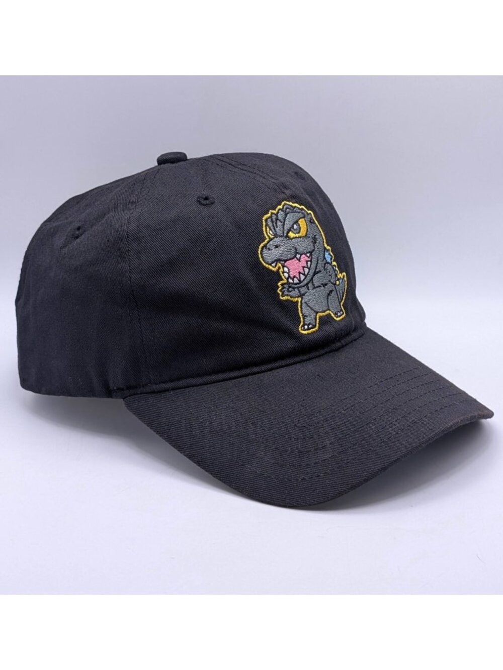 Godzilla Chibi Black Toho Embroidered Dad Hat Adjustable Strap Back OSFM Unisex